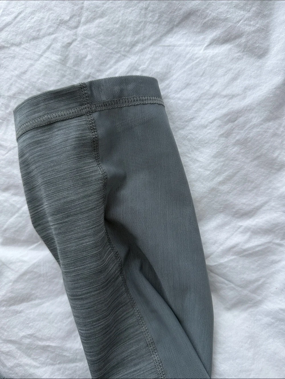 Nike Women’s Grey Pro Performance Leggings with Black Branded Waistband